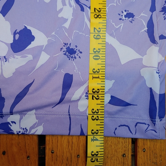 Columbia UPF 50 Purple Print Golf Tennis Pickleball Tank Dress Pockets Size S/P - Picture 10 of 11